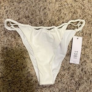 Tobi Bikini Cheeky Bottoms Womens White